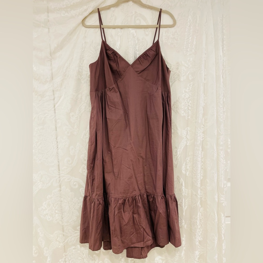 Taupe Tiered Maxi Dress w/ Pockets